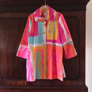 Julie Brown multicolor Warhol coat